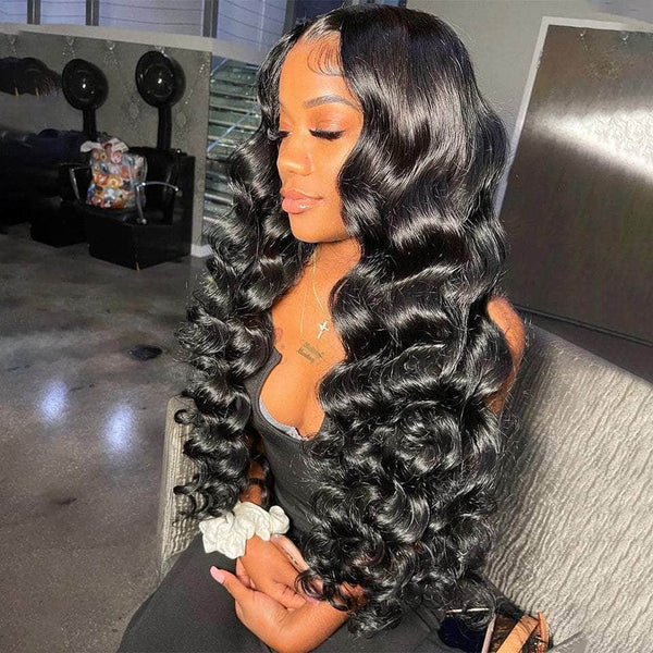 Bouncy Romantic Loose Wave Lace Frontal Wig